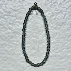 Smoky Gray Beaded Bracelet